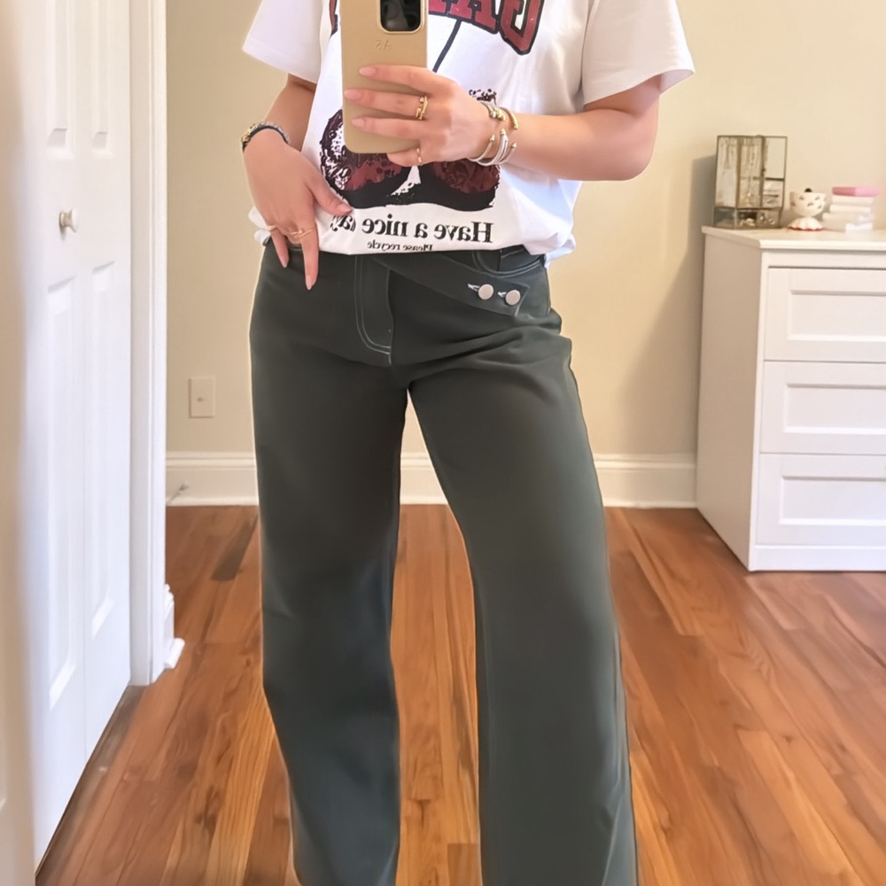 Forest green corduroy pants